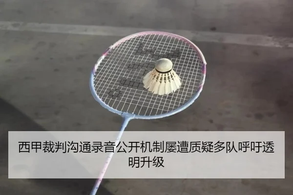 西甲裁判沟通录音公开机制屡遭质疑多队呼吁透明升级